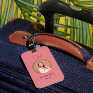 Étiquette À Bagage Nom personnalisé Minimaliste