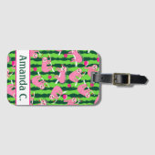 Étiquette À Bagage Nom personnalisé Pink pickleball slots 🦥 (Devant Horizontal)