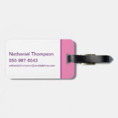 Étiquette À Bagage Nom Super Supergirl et Bouclier S (Dos horizontal)