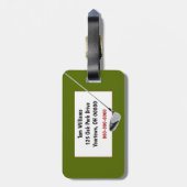 Étiquette À Bagage Nom Sur Golf Ball (Dos Vertical)