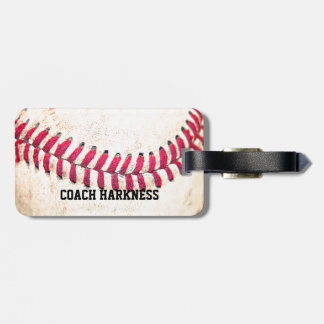 Étiquette À Bagage Nom vintage de coutume de base-ball