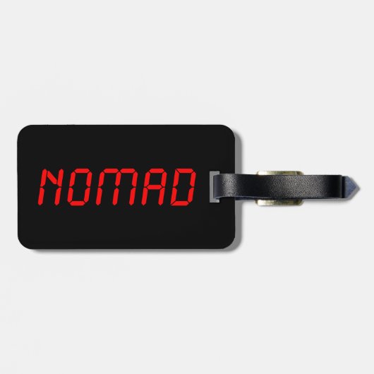 ÉTIQUETTE À BAGAGE NOMAD NUMÉRIQUE (Dos horizontal)