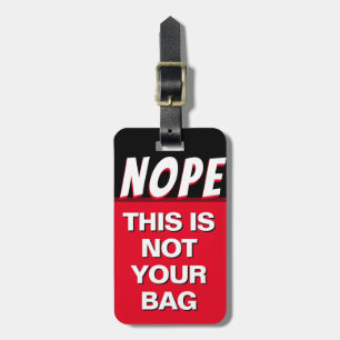 Étiquette À Bagage Non Ce N'Est Pas Votre Bagage Bagage Balise