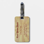 Étiquette À Bagage Non mes singes, non mon cirque (Dos Vertical)