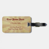 Étiquette À Bagage Non mes singes, non mon cirque (Dos horizontal)