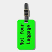Étiquette À Bagage Non votre étiquette de bagage (Devant Vertical)