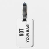 Étiquette À Bagage "Non votre sac ! "Étiquette de bagage (Dos Vertical)