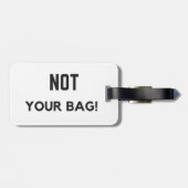 Étiquette À Bagage "Non votre sac ! "Étiquette de bagage (Dos horizontal)
