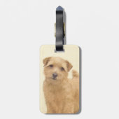 Étiquette À Bagage Norfolk Terrier Peinture - Art Chien original (Dos Vertical)