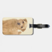 Étiquette À Bagage Norfolk Terrier Peinture - Art Chien original (Dos horizontal)