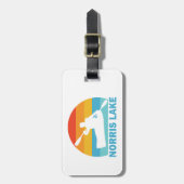 Étiquette À Bagage Norris Lake Tennessee Kayak (Devant Vertical)