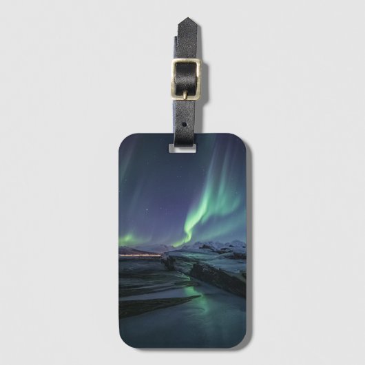 Étiquette À Bagage Northern Lights Norvège (Devant Vertical)