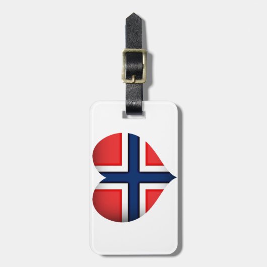 Étiquette À Bagage Norway Flag (Devant Vertical)