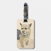 Étiquette À Bagage Norwich Terrier Peinture - Cute Original Dog Art (Dos Vertical)