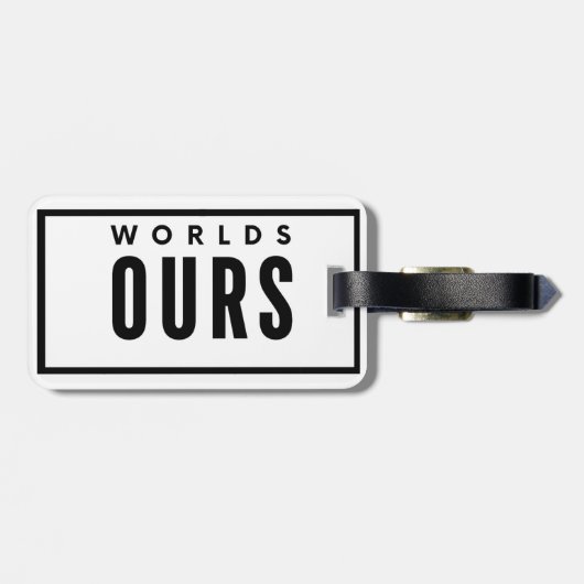 Étiquette À Bagage NOS WORLd (Dos horizontal)