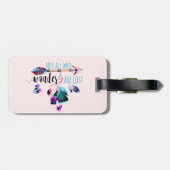 Étiquette À Bagage Not All Who Wander Are Lost Bohemian (Dos horizontal)