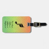 Étiquette À Bagage Note de musique (Devant horizontal)