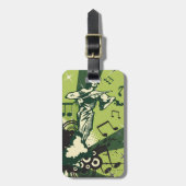 Étiquette À Bagage Notes musicales du violon (Devant Vertical)