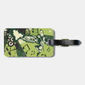 Étiquette À Bagage Notes musicales du violon (Dos horizontal)