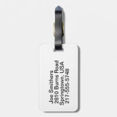 Étiquette À Bagage Notes musicales et Clefs (Dos Vertical)