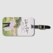 Étiquette À Bagage Notre aventure commence Script Photo Enregistrer l (Devant Horizontal)