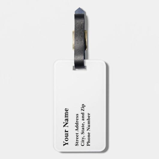 Étiquette À Bagage Notre Dame (Dos Vertical)