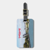 Étiquette À Bagage Notre Dame de Paris vue depuis le Pont d'Austerlit (Devant Vertical)