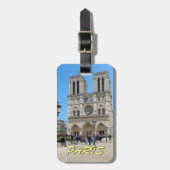 Étiquette À Bagage Notre Dame PARIS (Devant Vertical)