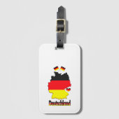 Étiquette À Bagage NOTRE MAISON - Collection design ALLEMANDE (Devant Vertical)