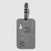 Étiquette À Bagage notre voyage personnalisé (Devant Vertical)