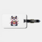 Étiquette À Bagage Nouilles de Panda (Dos horizontal)