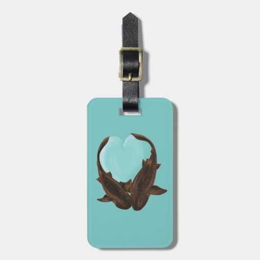 Étiquette À Bagage Nourriture des requins (Devant Vertical)