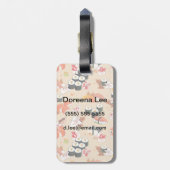 Étiquette À Bagage Nourriture japonaise : Sushi Motif 3 (Dos Vertical)