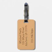 Étiquette À Bagage Nourriture mexicaine Haricot noir Enchiladas Tex M (Dos Vertical)