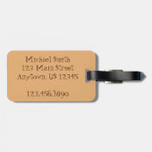 Étiquette À Bagage Nourriture mexicaine Haricot noir Enchiladas Tex M (Dos horizontal)