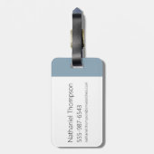 Étiquette À Bagage Nous Ours nu - Ours en verre soleil Motif (Dos Vertical)