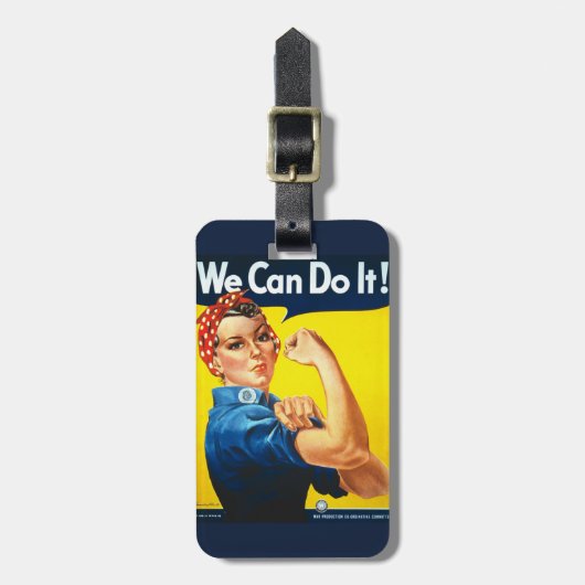 Étiquette À Bagage Nous pouvons le faire Rosie le Riveter (Devant Vertical)