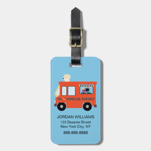 Étiquette À Bagage Nous Sommes Des Gentils Monstres (Devant Vertical)