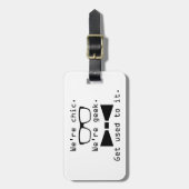 Étiquette À Bagage Nous sommes Geeks (Devant Vertical)