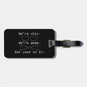 Étiquette À Bagage Nous sommes Geeks (Dos horizontal)