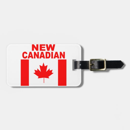 ÉTIQUETTE À BAGAGE NOUVEAU CANADIEN (Devant horizontal)