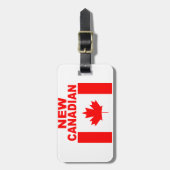 ÉTIQUETTE À BAGAGE NOUVEAU CANADIEN (Devant Vertical)