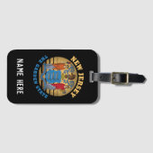 ÉTIQUETTE À BAGAGE NOUVEAU DRAPEAU JERSEY GARDEN (Devant Horizontal)