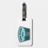 Étiquette À Bagage Nouveau sentier fluvial (Dos Vertical)