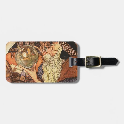 Étiquette À Bagage Nouvel An Antique Père (Devant horizontal)