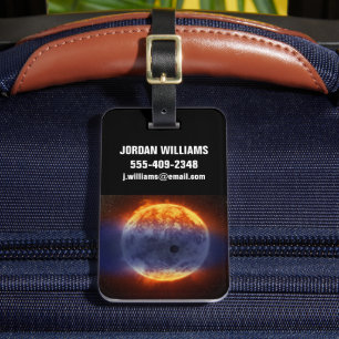 Étiquette À Bagage Nuage De Gaz Hydrogène Au Large De L'Exoplanète Gj