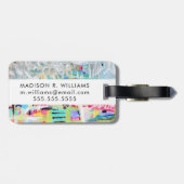 Étiquette À Bagage Nuages Abstraits (Dos horizontal)