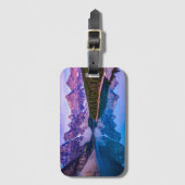 Étiquette À Bagage Nuages attrayants avant lever de soleil au lac (Devant Vertical)