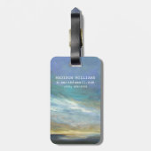 Étiquette À Bagage Nuages côtiers (Dos Vertical)