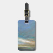 Étiquette À Bagage Nuages côtiers avec l'océan (Devant Vertical)